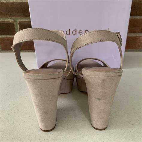 Madden Girl Cena Nude Chucky Heel Platform Sandals Wo Gem