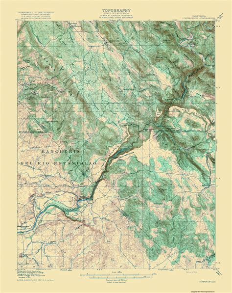 Copperopolis California Quad Usgs 1916 17 X 2144