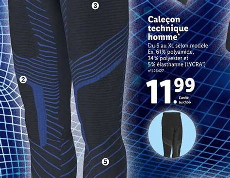 Promo Caleçon Technique Homme chez Lidl iCatalogue fr