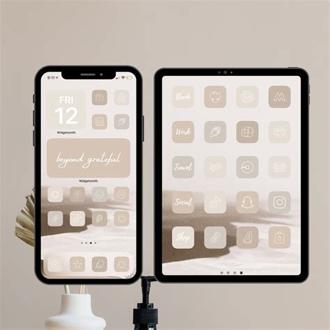 350 Nude Neutrals App Icon Pack IOS 14 Cream Beige Etsy UK