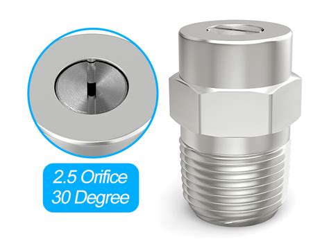 Meanlin 30 Degree Surface Cleaner Tips 1 4 Inch Npt Male 2 5 Orifice 4000 Psi