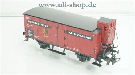 Märklin 84681 H0 gedeckt mit Bremserhaus Reichspost Kühlwagen