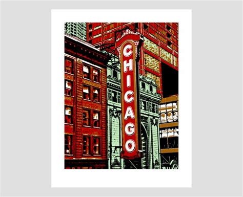 Items similar to chicago theatre theater marquee downtown state street ...