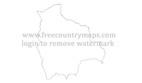 Outline maps of Bolivia : Vector and gif map for YouTube