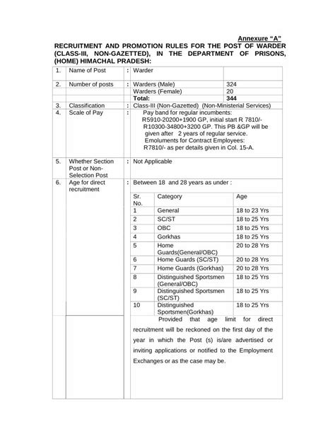 Pdf Annexure A Recruitment And Promotion Rules For The Dokumen Tips