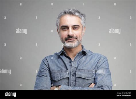 Portrait Of Smiling Mature Man Stock Photo Alamy