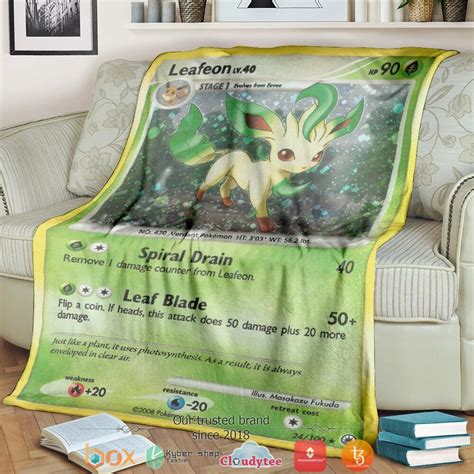Pokemon Leafeon Blanket Hot Sale 2025
