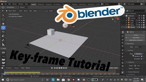 Blender 28 Keyframe Tutorial Youtube