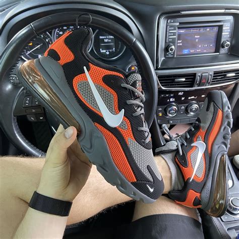 Nike Air Max 270 React Orange Gray (Серый) | Nike air max 270 react ...