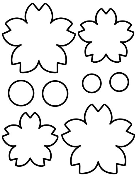 Free Printable Flower Templates Freebie Finding Mom