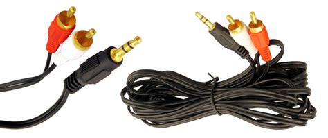 Mm Stereo Aux Jack To X Red White Rca Phono Audio Music Cable Ebay