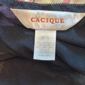 Cacique Intimates Sleepwear Cacique Black Sheer Lace Lingerie Nighty Woman Bow Front