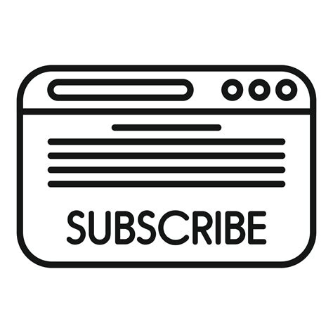 plan subscription icon outline vector model service  vector