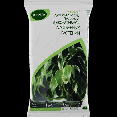 Грунт Geolia для фикусов и пальм 5 л ️ купить по цене 60 ₽/шт. в Москве ...