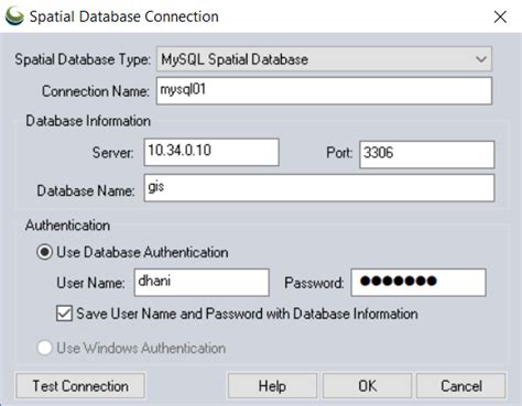 How To Create A New Spatial Database Connection On Global Mapper GIS