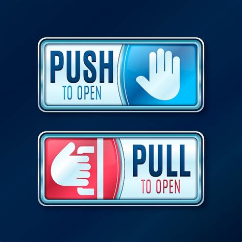 push pull label vectors illustrations    freepik