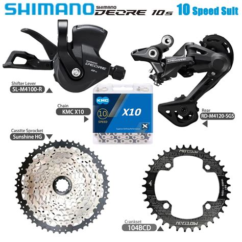 Shimano grupo Deore M4100 de 1x10 velocidades para bicicleta de montaña