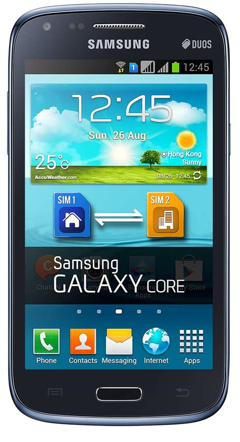 Samsung Galaxy Core Gt I Metallic Blue Amazon In Electronics