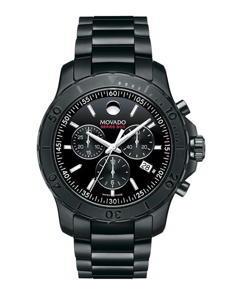 Movado Series 800 Chronograph Watch in Black for Men | Lyst