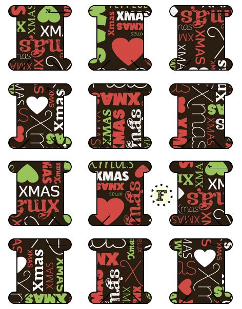 Шаблоны бобин для наматывания мулине