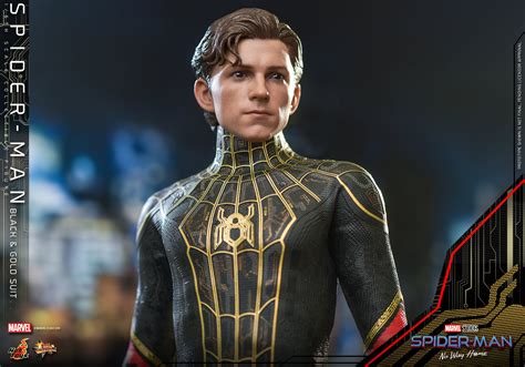 Hot Toys Mms Spider Man No Way Home Black Gold Suit Hot Toys Complete Checklist