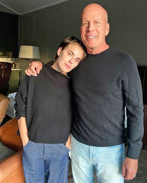 Hija de Bruce Willis dice que las visitas a su padre las hace con