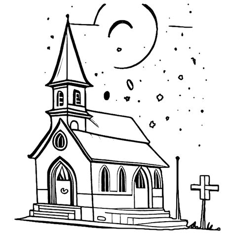 Coloring Page Igreja🎮 Descubra A Emoção Do Jogo Com Penteados Infantis