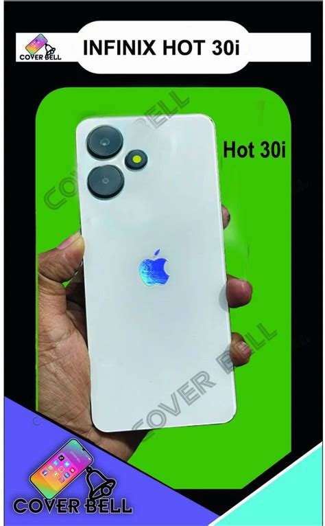 Infinix Hot I White Apple Back Panel Protector White Cover Bell At Piece Ludhiana