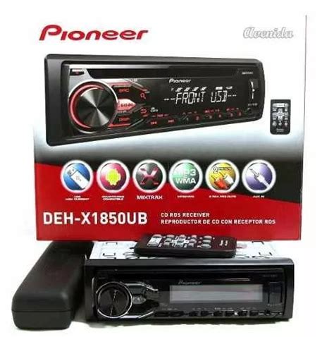 Radio Para Auto Pioneer DEH X1910UB Con USB Y Bluetooth MercadoLibre