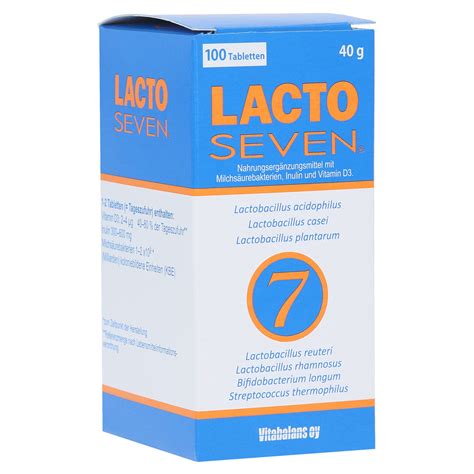 Erfahrungen zu LACTO SEVEN Tabletten 100 Stück - medpex Versandapotheke