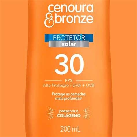 Protetor Cenoura E Bronze - Protetor Solar Corporal Cenoura & Bronze FPS30 200ml | Droga Raia
