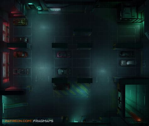 parking garage battle map rcyberpunkred