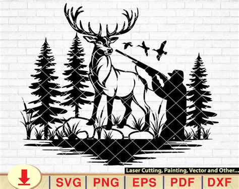 Deer Hunter Svg Hunting Svg Deer Svg Outdoors Svg Deer Etsy