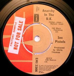 God Save The Sex Pistols Anarchy In The UK United Kingdom Factory