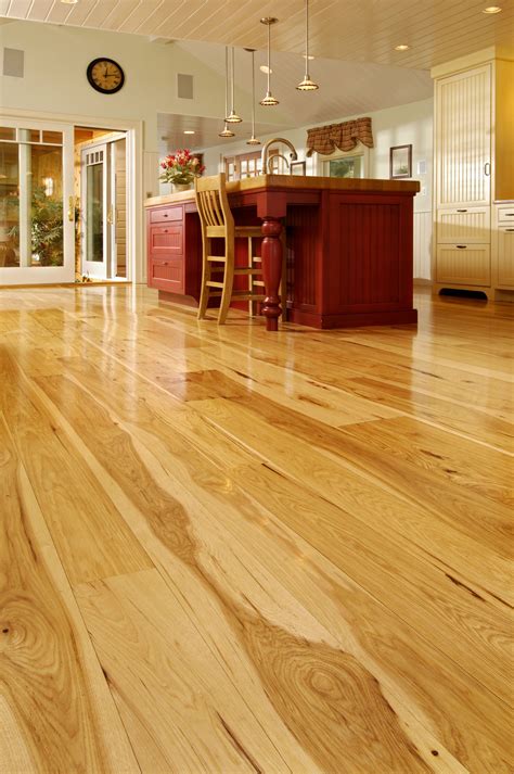 Hickory Hardwood Flooring in Kitchen Space