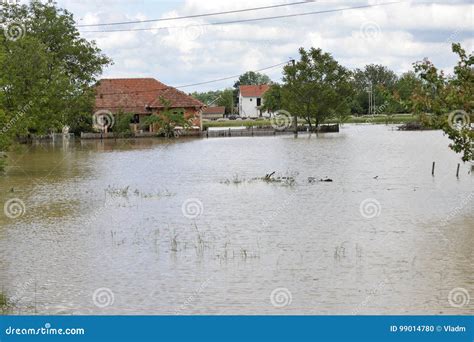 The Consequences Of Floodingflooded House Stock Photo Image Of