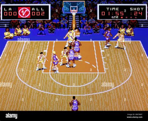 super slam dunk snes super nintendo editorial   stock photo