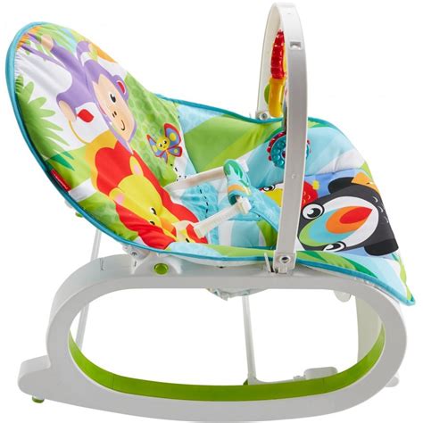 Купить детский шезлонг недорого | Кресло- качели Джунгли Фишер-Прайс ...