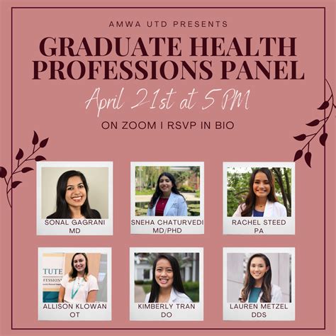 Graduate Health Professions Panel AMWA UTD