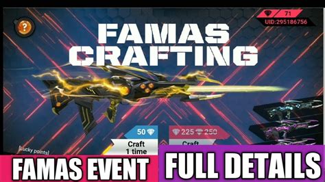Free Fire Event Draw Famas And Win Famas Permanent Skins And Many Ts