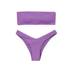 Fulidngzg Costume Donna Due Pezzi Sexy Mare Beachwear Nero Costumi Bikini Sexy Push Up Costume