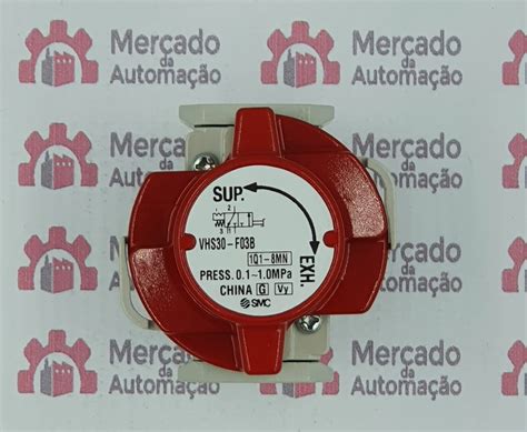 Válvula de segurança para fechamento SMC VHS30-F03B rosca de 3/8 para
