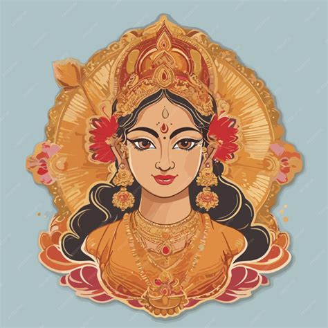 Premium Vector Durga Puja Cartoon Vector