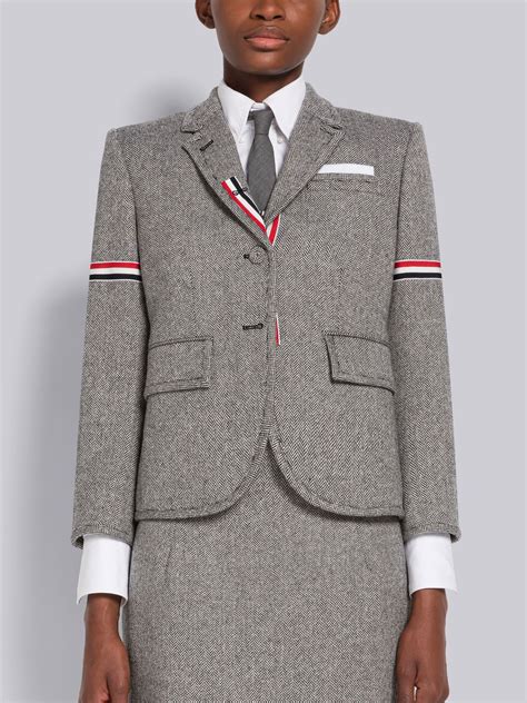 Herringbone Armband High Armhole Sport Coat Thom Browne