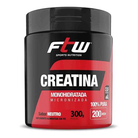 O Que É Creatina Micronizada - Creatina Monohidratada Micronizada - 300g - Ftw | Shopee Brasil