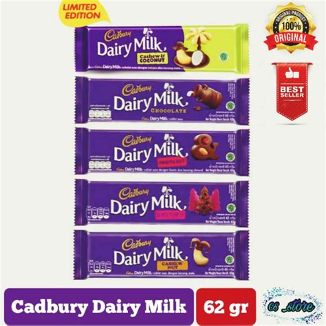 Jual Cadbury Dairy Milk 62 Gr All Variant Indonesiashopee Indonesia
