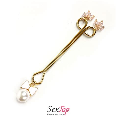 Зажим для клитора Art of Sex Clit Clamp Bow Pearl SO5892 купить в интернет магазине Sextop