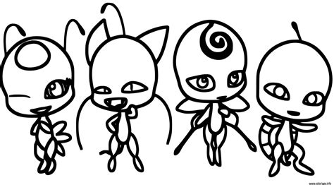 Coloriage Les Nouveaux Kwamis De Ladybug Dessin Ladybug Miraculous à