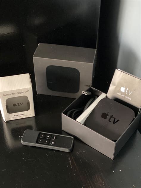 Apple Tv Th Gen Gb Black Model A W Tv Mount And Magnetic