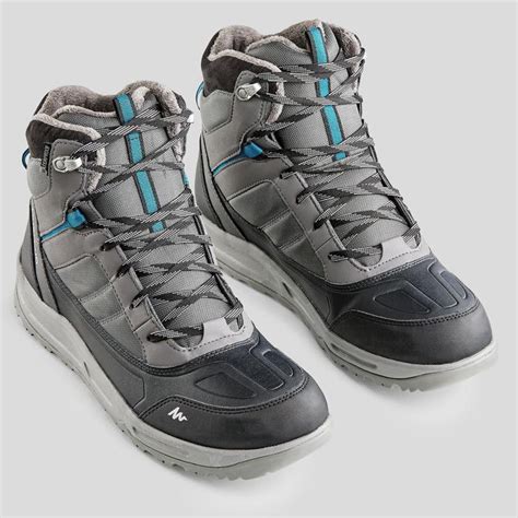 Botas De Senderismo Nieve Hombre Sh120 Warm Mid Gris Quechua Decathlon